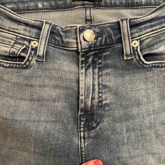 7 For All Mankind Women's MID RISE ANKLE SKINNY Jeans 27/4 - Picture 4 of 13